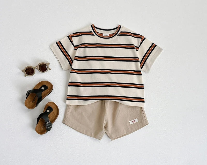 90’s Tee - Bronze Stripe