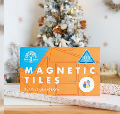Learn and Grow Magnetic Tiles - 110 piece
