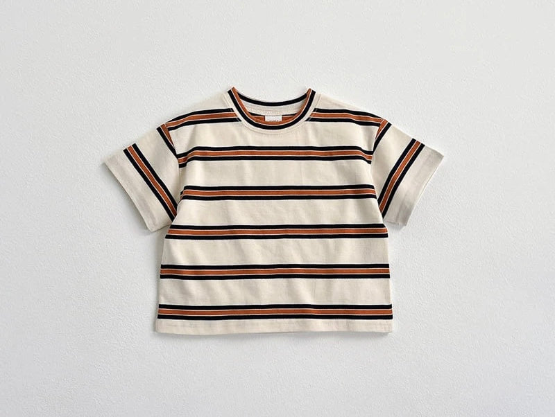 90’s Tee - Bronze Stripe