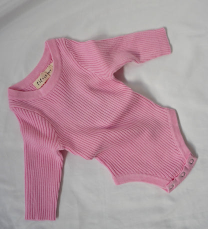 Knit Bodysuit - Bubblegum