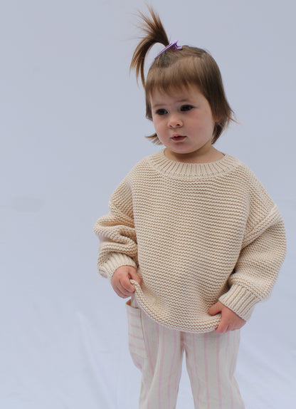 Chunky Knit Pullover - Cream